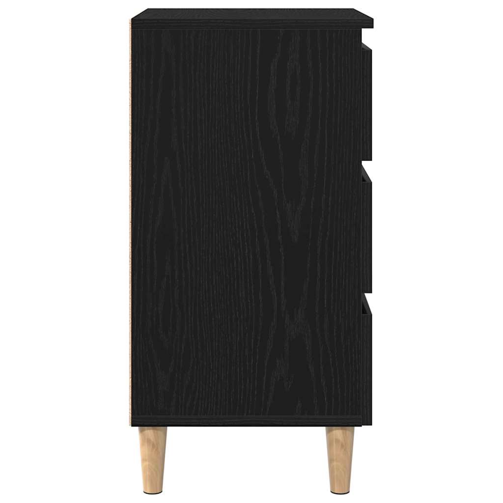 Noćni ormar Crni hrast 40 x 35 x 69 cm Konstruirano drvo