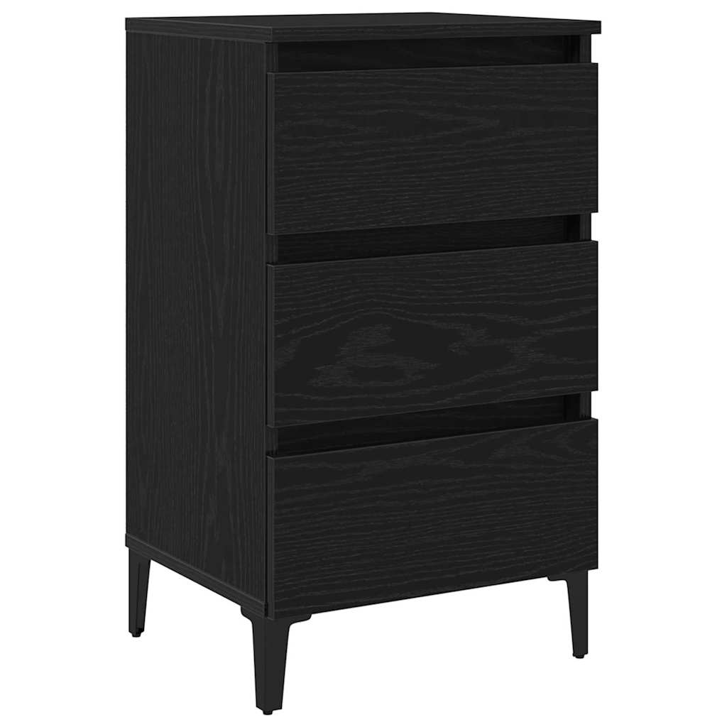 Noćni ormar Crni hrast 40 x 35 x 69 cm Konstruirano drvo