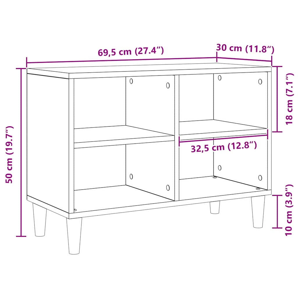 TV ormar artisian oak 69,5 x 30 x 50 cm Konstruirano drvo