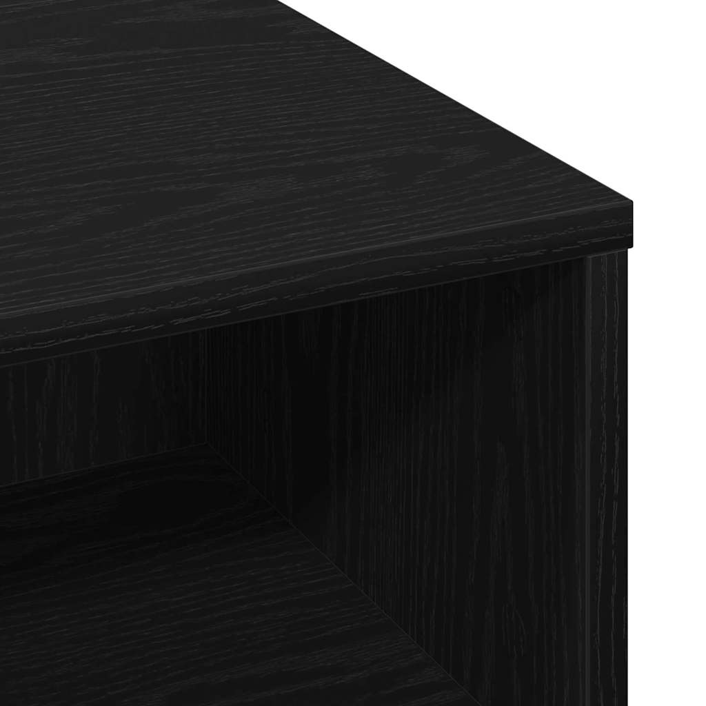 Kava Stol Crni hrast 60 x 60 x 30 cm Konstruirano drvo