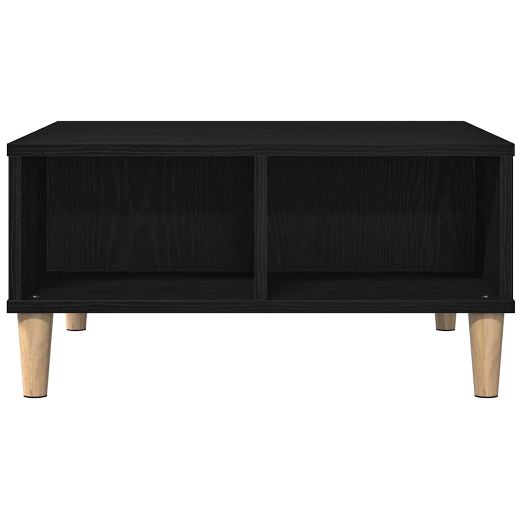 Kava Stol Crni hrast 60 x 60 x 30 cm Konstruirano drvo