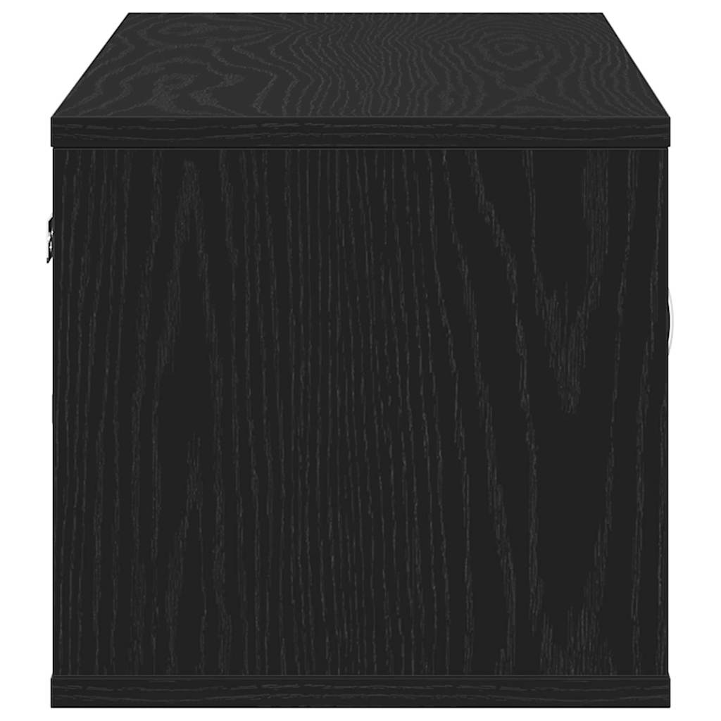 Polica na zidu Crni hrast 102 x 30 x 29 cm Konstruirano drvo