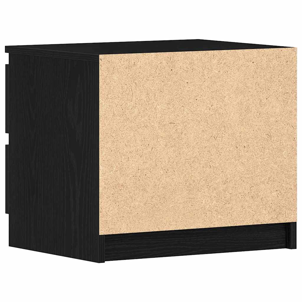 Noćni ormar s ladicama 2 pcs Crni hrast 50 x 40 x 43,5 cm