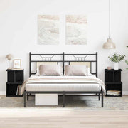 Noćni ormar 2 pcs Crni hrast 35 x 35 x 55 cm Konstruirano drvo
