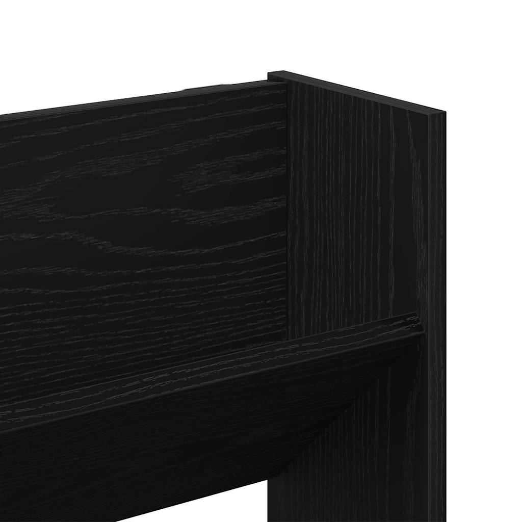 Ormar za cipele Crni hrast 80 x 18 x 90 cm Konstruirano drvo