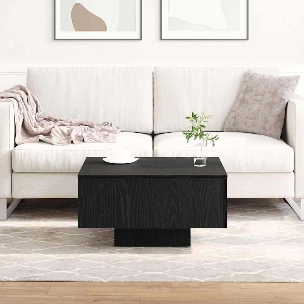 Kava Stol Crni hrast 60 x 60 x 31,5 cm Konstruirano drvo