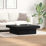 Kava Stol Crni hrast 90 x 90 x 28 cm Konstruirano drvo