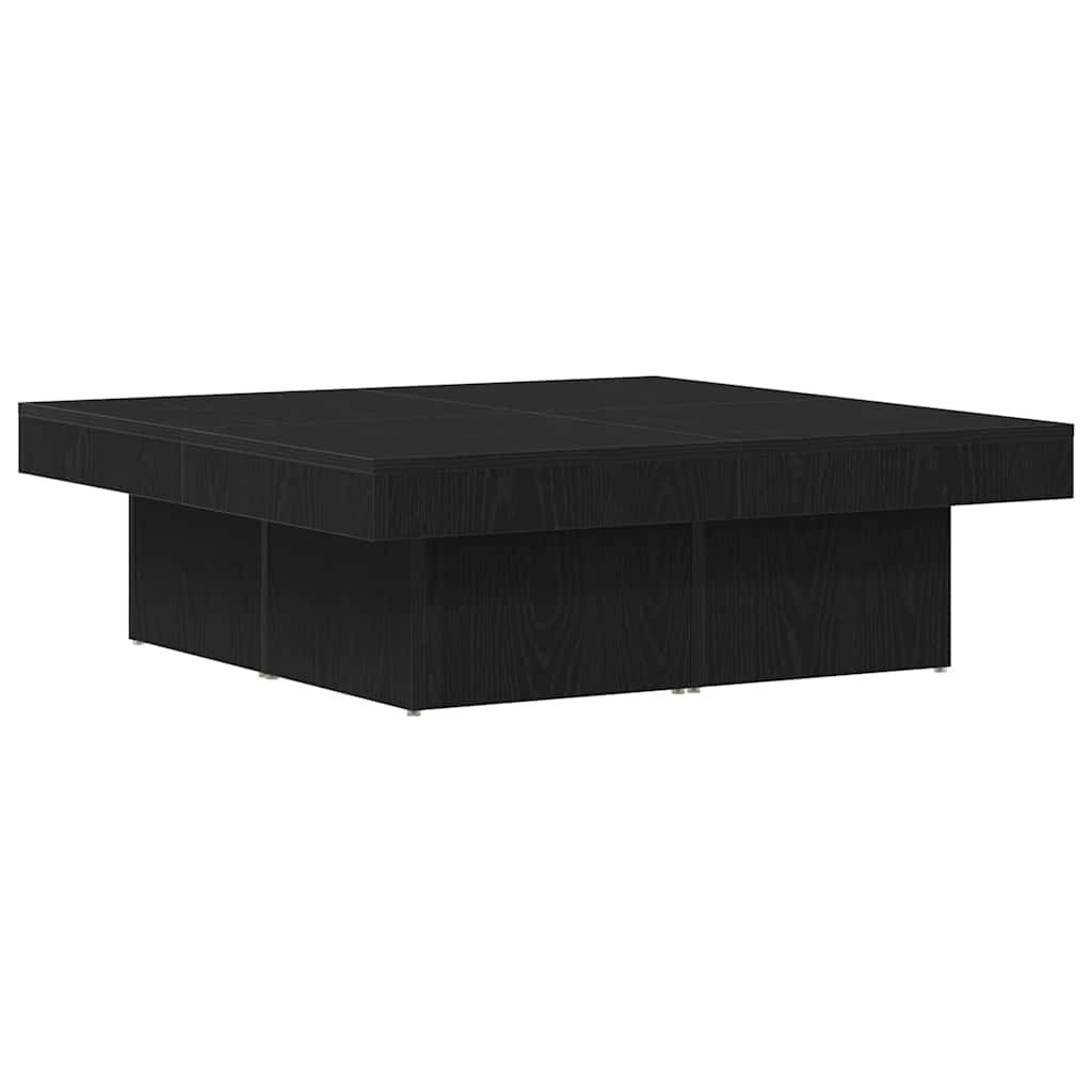 Kava Stol Crni hrast 90 x 90 x 28 cm Konstruirano drvo