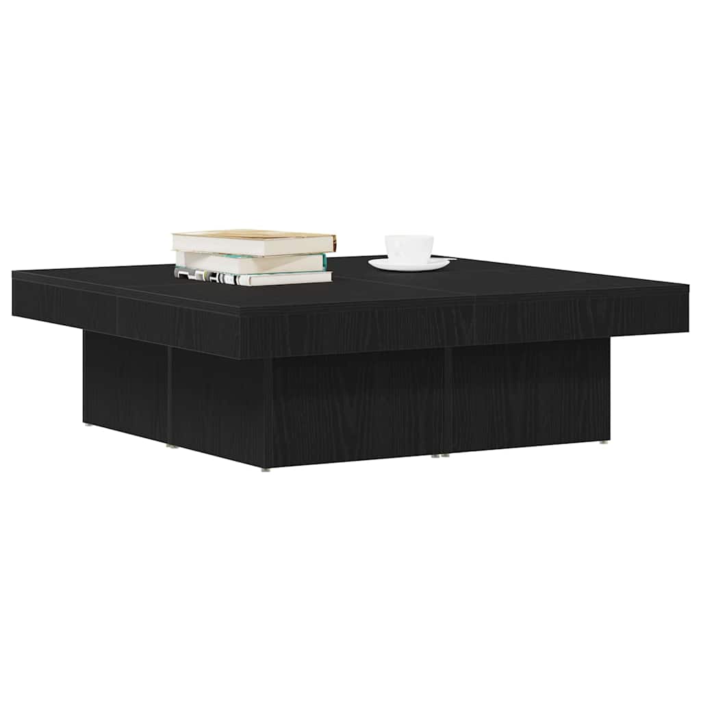 Kava Stol Crni hrast 90 x 90 x 28 cm Konstruirano drvo