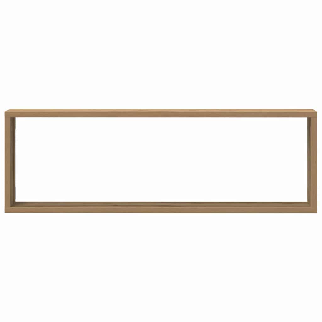 Police na zidu 2 pcs Umjetnička hrastovina 80 x 15 x 26 cm
