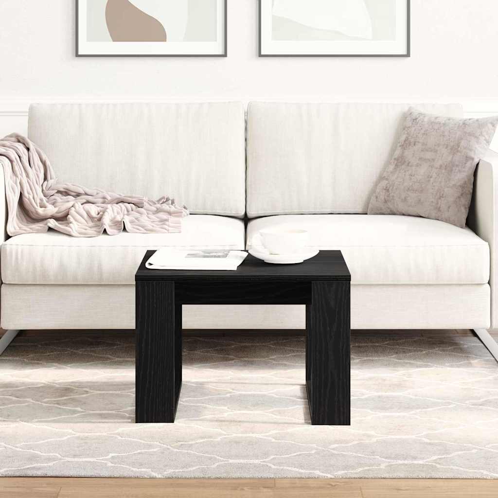 Kava Stol Crni hrast 50 x 50 x 35 cm Konstruirano drvo