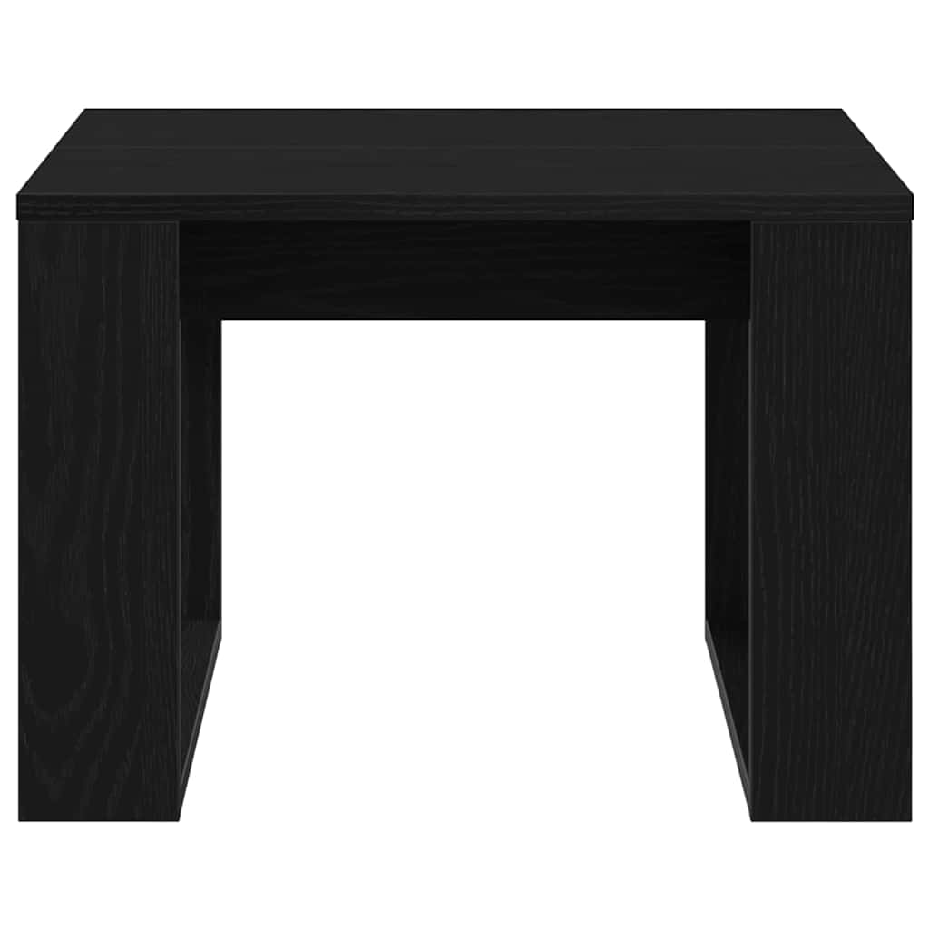 Kava Stol Crni hrast 50 x 50 x 35 cm Konstruirano drvo