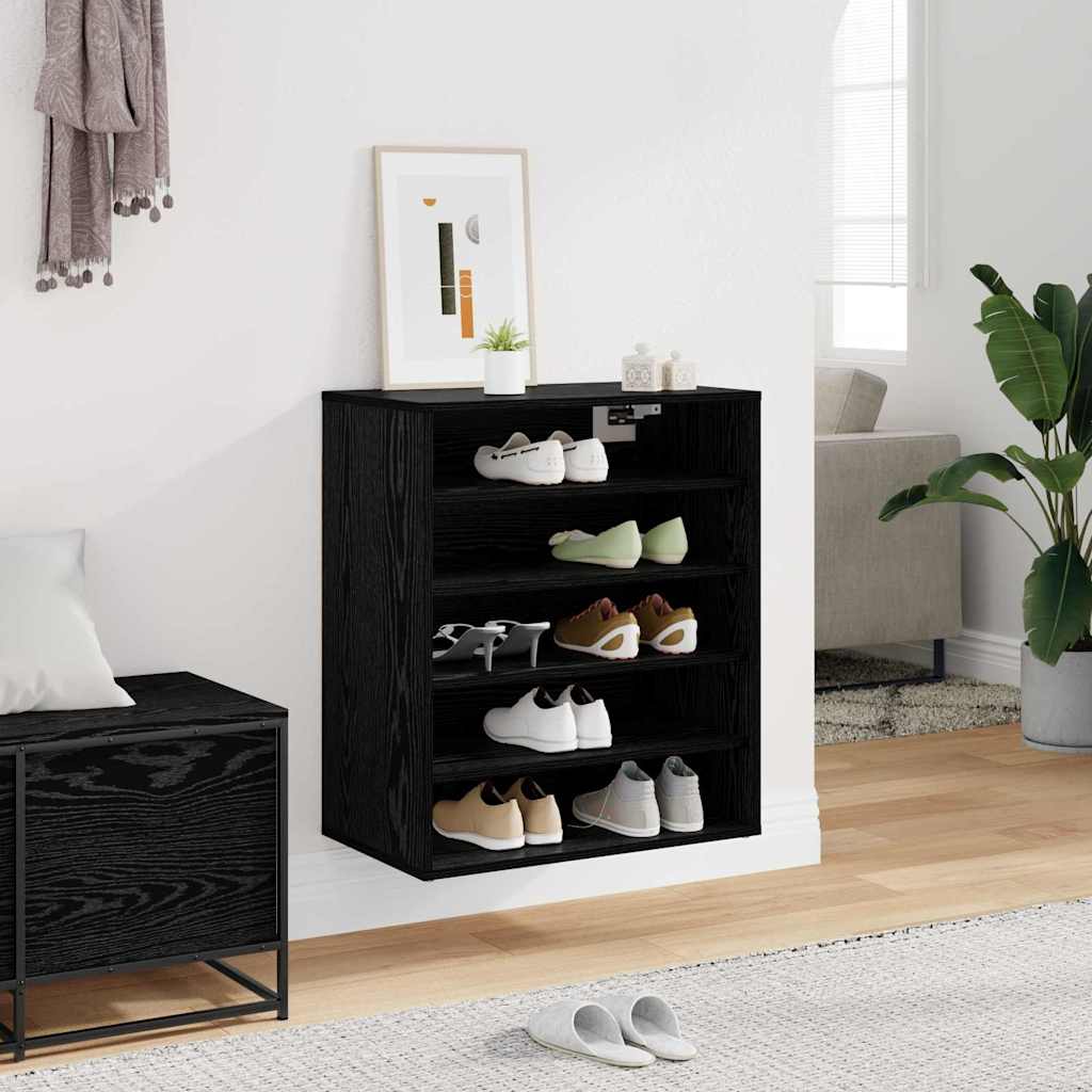 Ormar za cipele Crni hrast 60 x 35 x 70 cm Konstruirano drvo