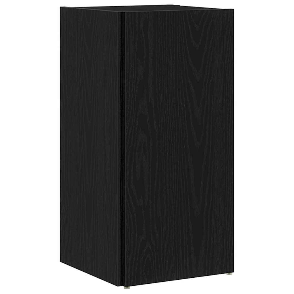 Kutne police Crni hrast 33 x 33 x 67 cm Konstruirano drvo