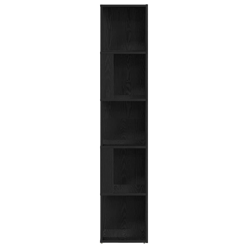 Kutne police Crni hrast 33 x 33 x 164,5 cm Konstruirano drvo