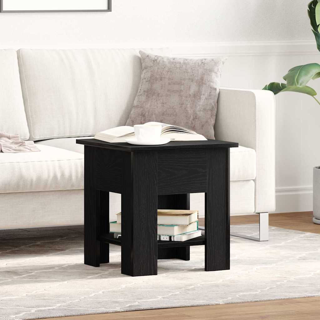 Kava Stol Crni hrast 40 x 40 x 42 cm Konstruirano drvo