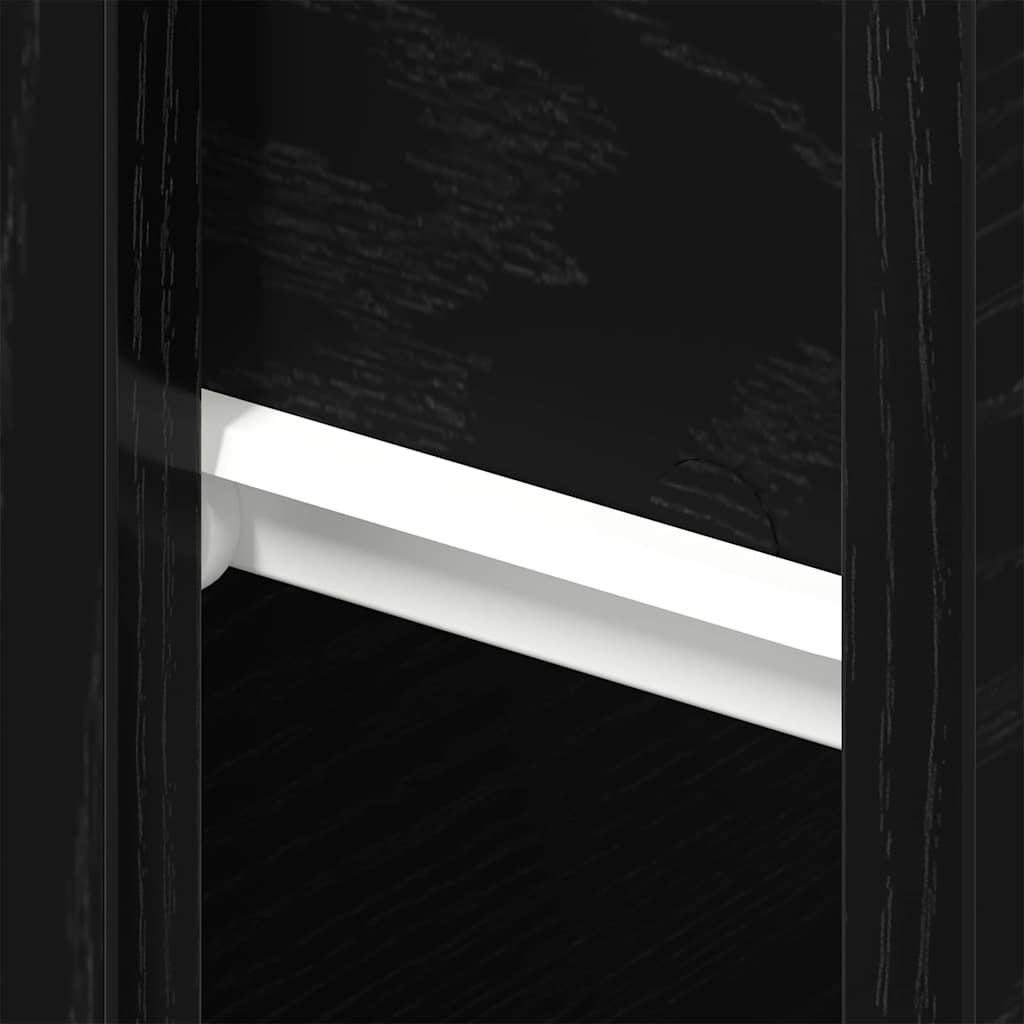 Noćni ormar 2 pcs Crni hrast 46 x 30 x 30 cm Konstruirano drvo
