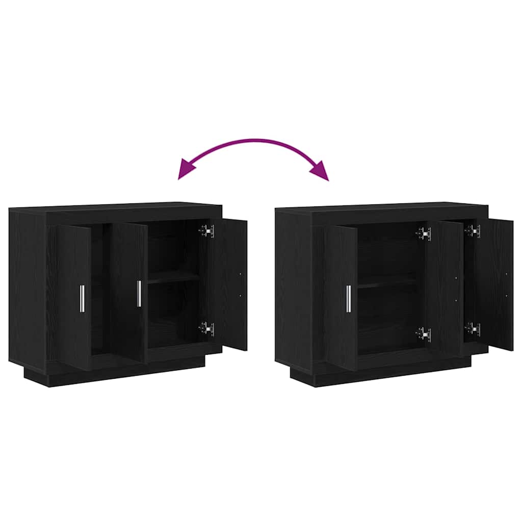 Kreveta Crni hrast 92 x 35 x 75 cm Konstruirano drvo