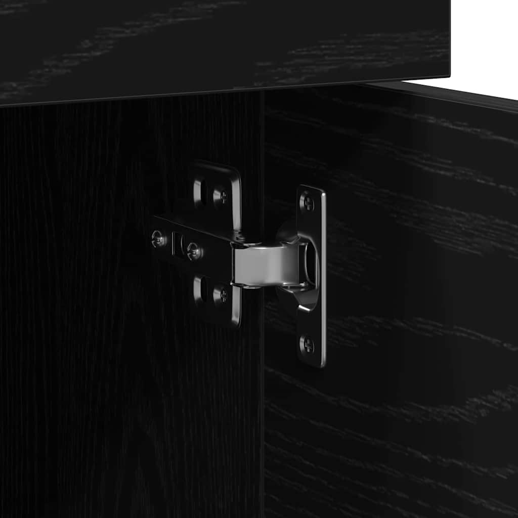 Kabinet za datoteke s ladicama Crni hrast 45 x 38 x 54 cm