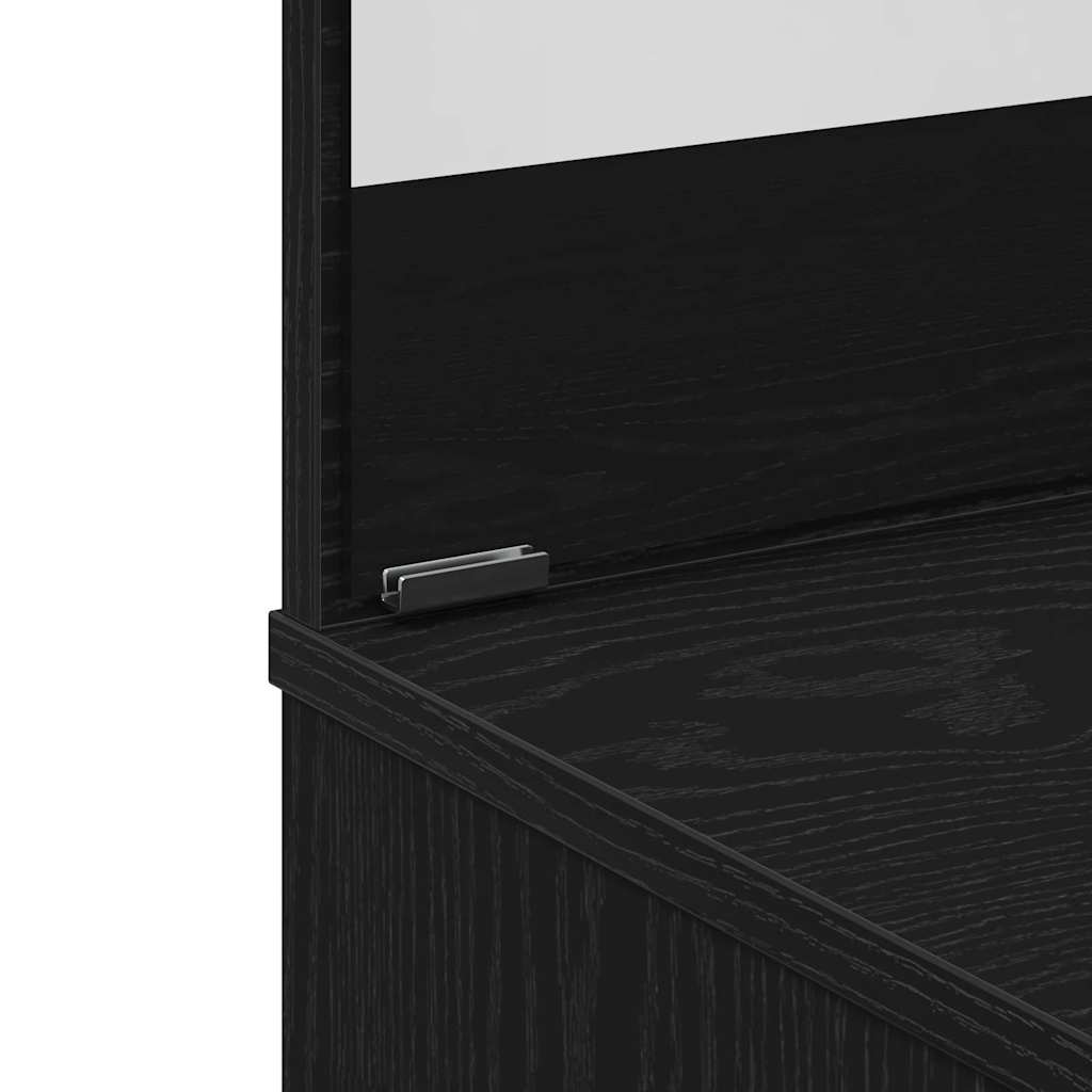 Toaletni stol Crni hrast 86,5 x 35 x 136 cm Konstruirano drvo