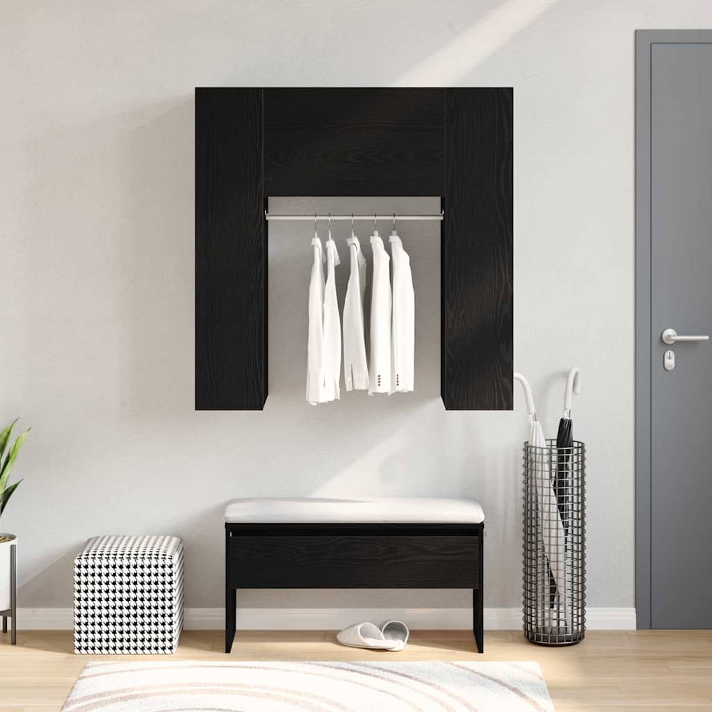 Ormar za hodnik Crni hrast 97,5 x 37 x 99 cm Konstruirano drvo