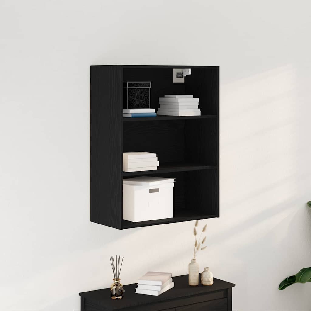 Viseci zidni kabinet Zidne Crni hrast 69,5 x 32,5 x 90 cm