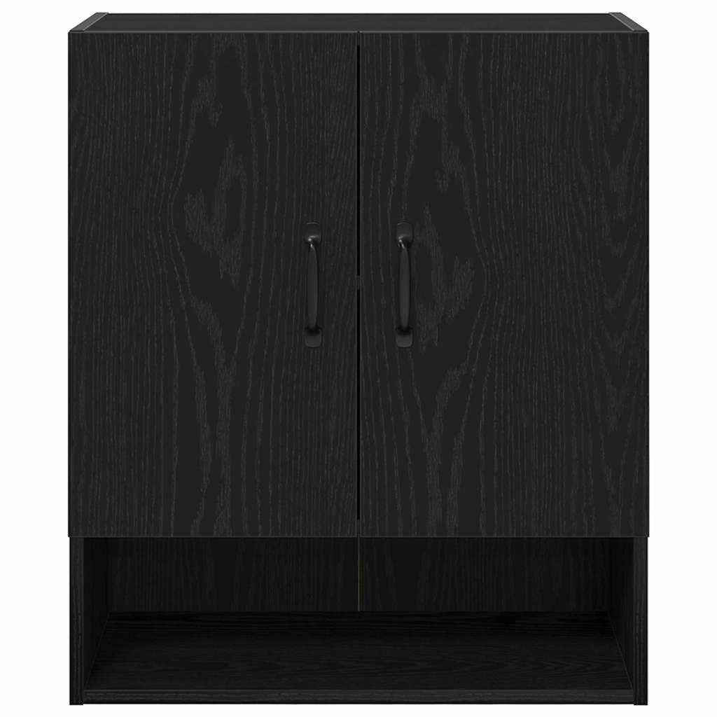 Ormar za Zid Zidne Crni hrast 60 x 30 x 70 cm Konstruirano drvo