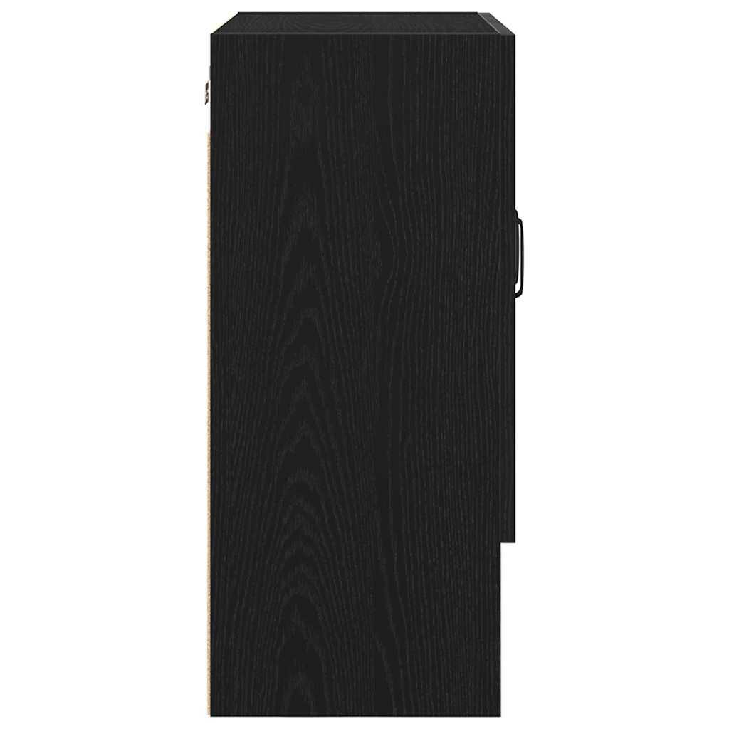Ormar za Zid Zidne Crni hrast 60 x 30 x 70 cm Konstruirano drvo