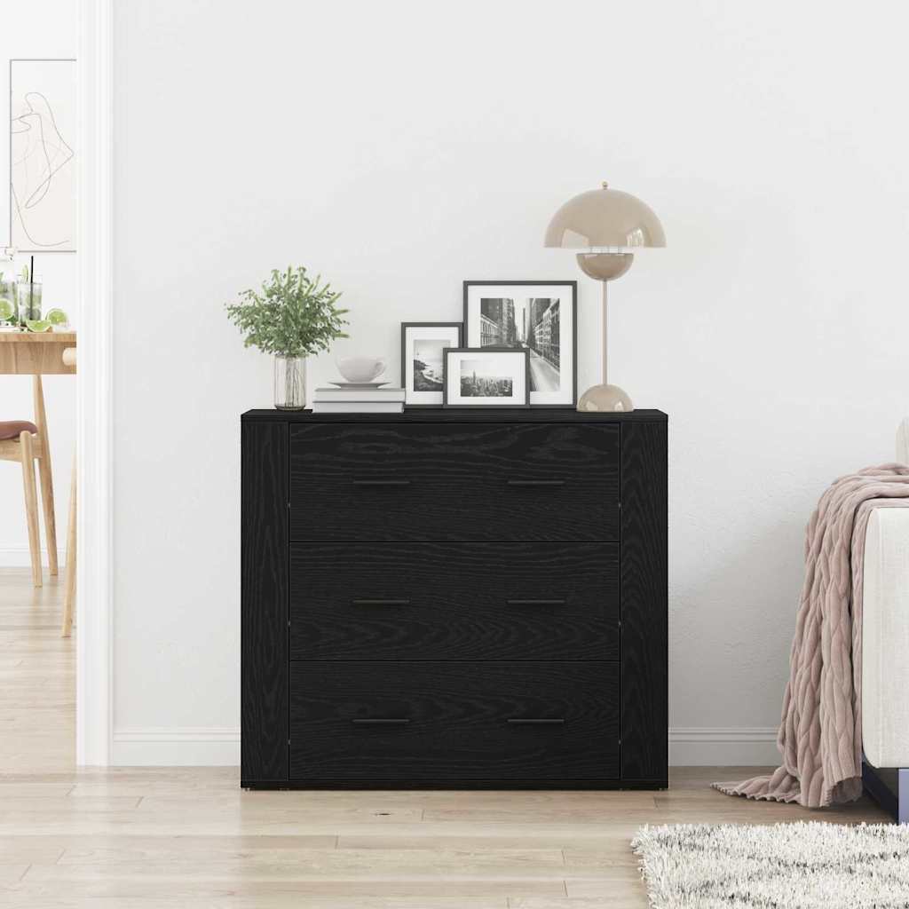 Kreveta s ladicama Crni hrast 80 x 33 x 70 cm Konstruirano drvo