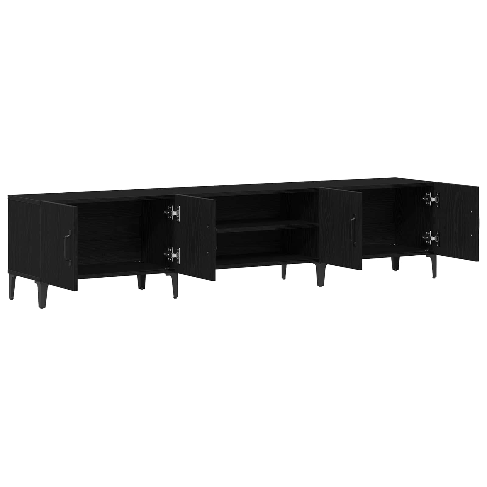 TV ormar Crni hrast 180 x 31,5 x 40 cm Konstruirano drvo