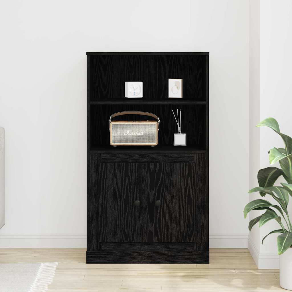 Visoki bife Crni hrast 60 x 35.5 x 103.5 cm Konstruirano drvo