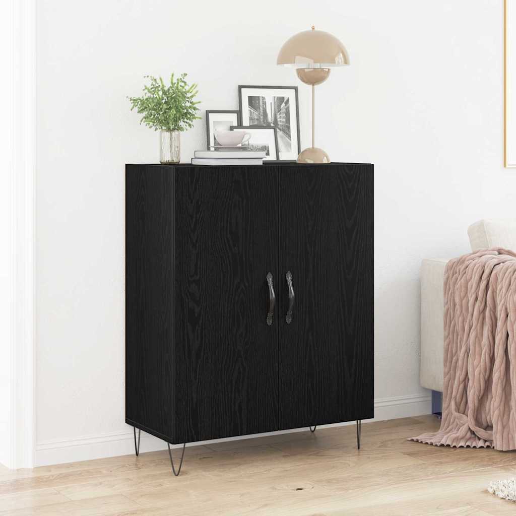 Kreveta Crni hrast 69,5 x 34 x 90 cm Konstruirano drvo