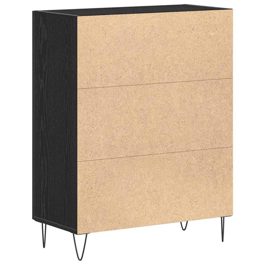 Kreveta Crni hrast 69,5 x 34 x 90 cm Konstruirano drvo
