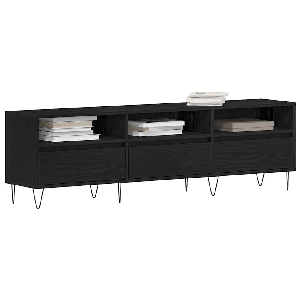 TV ormar Crni hrast 150 x 30 x 44,5 cm Konstruirano drvo