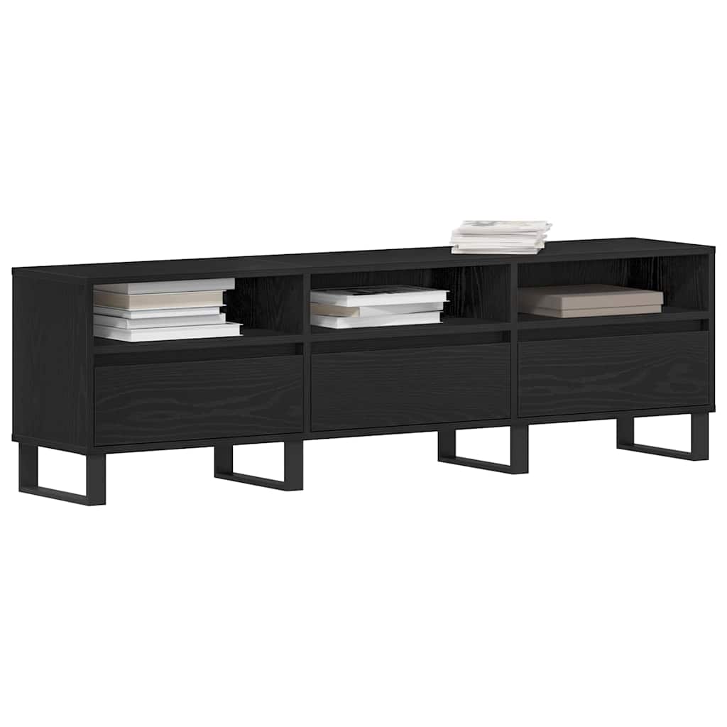 TV ormar Crni hrast 150 x 30 x 44,5 cm Konstruirano drvo