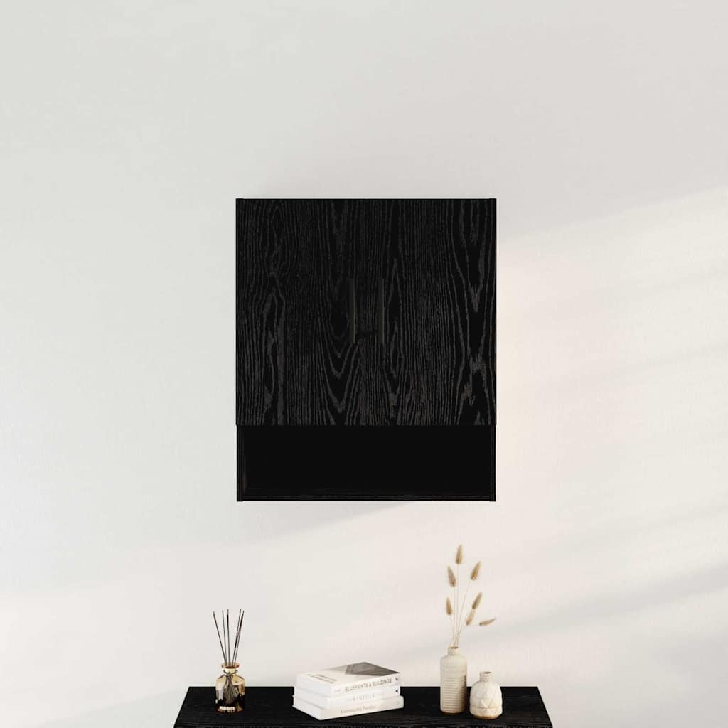 Kabinetski zidni Crni hrast 60 x 31 x 70 cm Konstruirano drvo