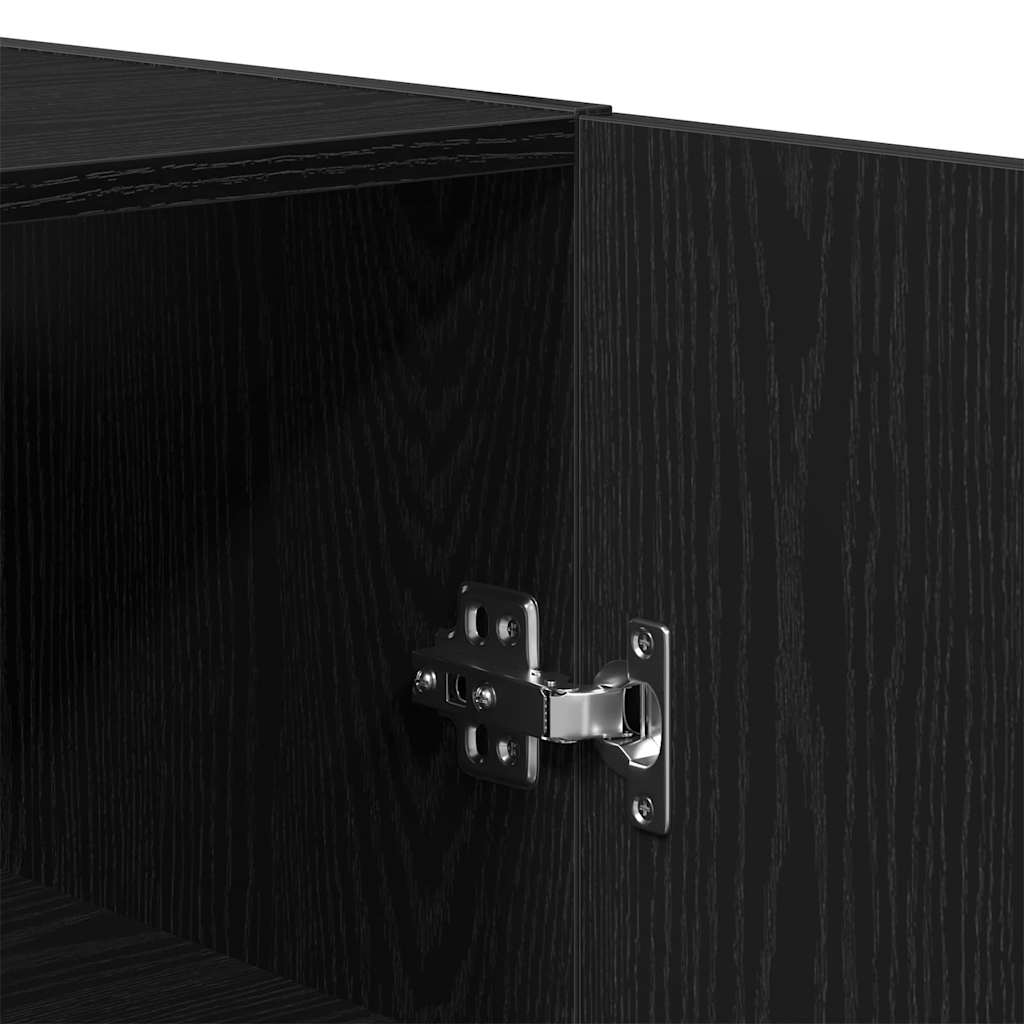 Kabinetski zidni Crni hrast 60 x 31 x 60 cm Konstruirano drvo