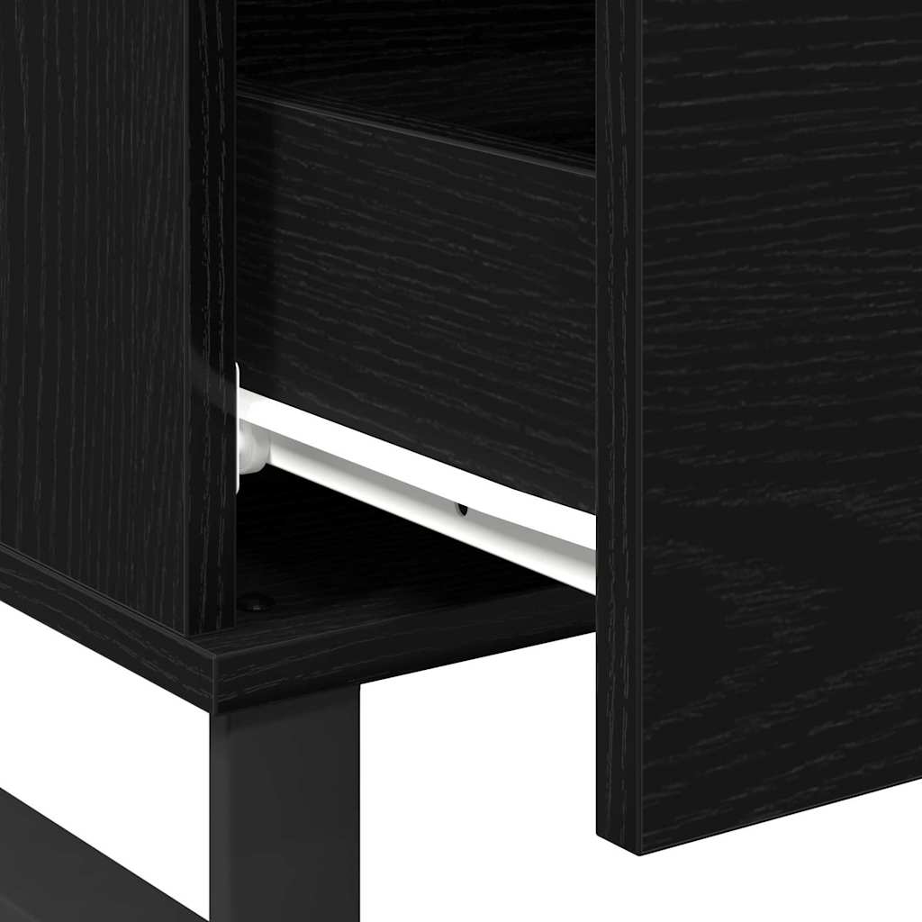 Kava Stol Crni hrast 90 x 50 x 36,5 cm Konstruirano drvo