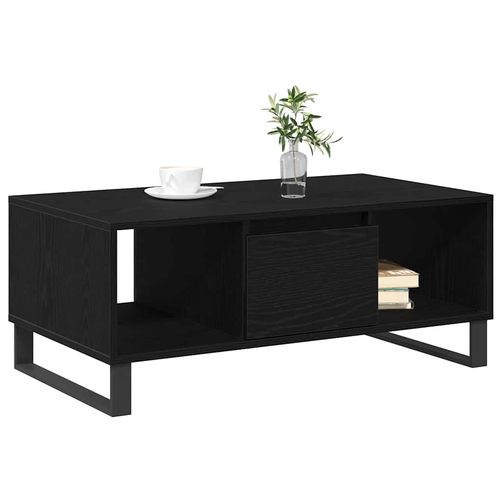 Kava Stol Crni hrast 90 x 50 x 36.5 cm Konstruirano drvo