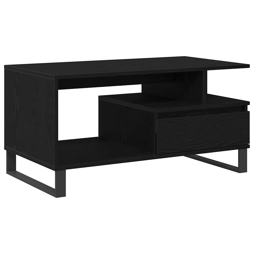 Kava Stol Crni hrast 90 x 49 x 45 cm Konstruirano drvo