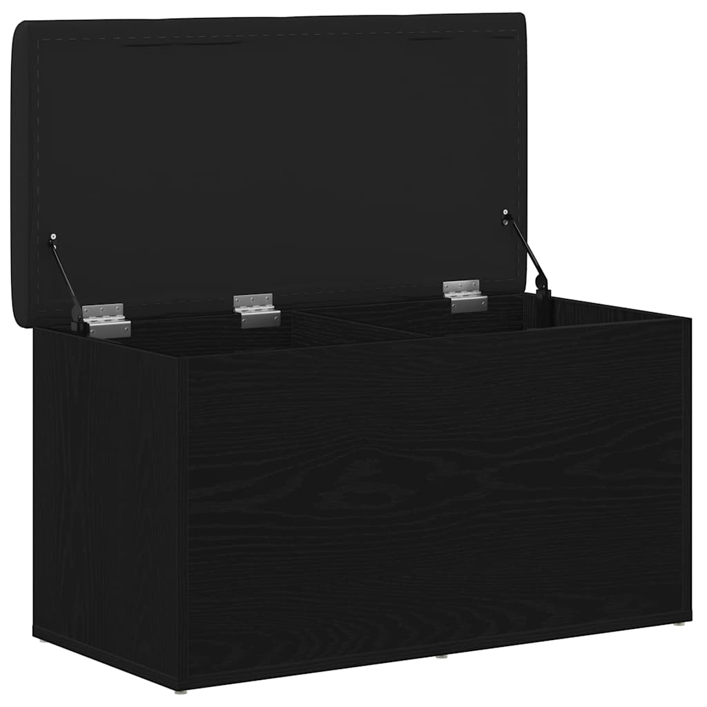 Klupa za pohranu Crni hrast 82 x 42 x 45 cm Konstruirano drvo