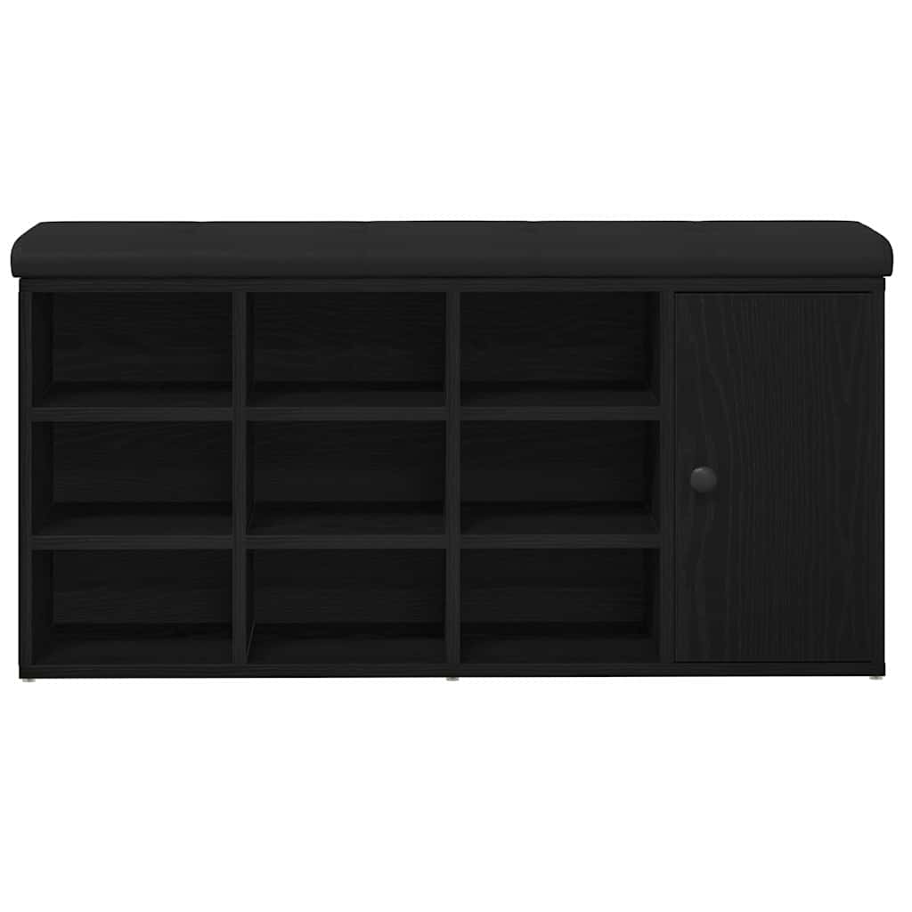 Klupa za pohranu Crni hrast 102 x 32 x 50 cm Konstruirano drvo