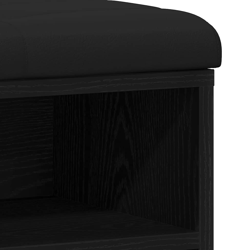Klupa za cipele Crna 82 x 32 x 50 cm Konstruirano drvo
