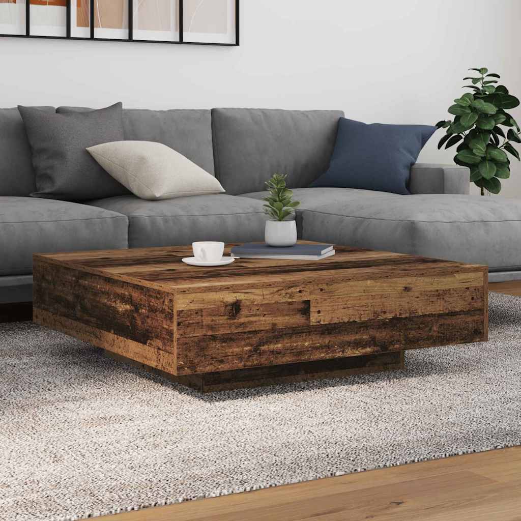 Kava Stol Staro drvo 100 x 100 x 31 cm Konstruirano drvo