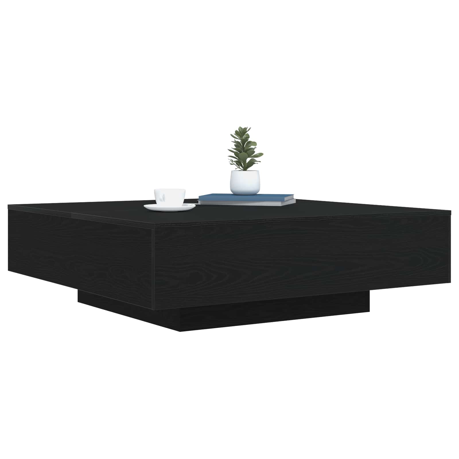 Kava Stol Crni hrast 100 x 100 x 31 cm Konstruirano drvo