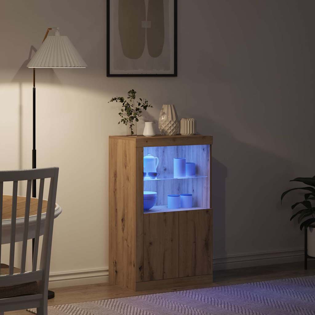 LED komoda 60,5 x 37 x 100 cm Konstruirano drvo