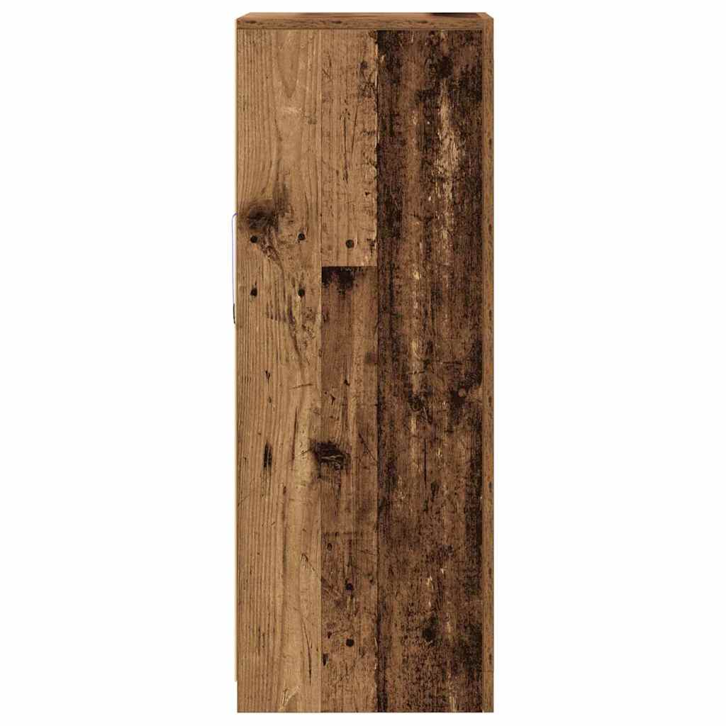 LED komoda Smeđa 41 x 37 x 100 cm Konstruirano drvo