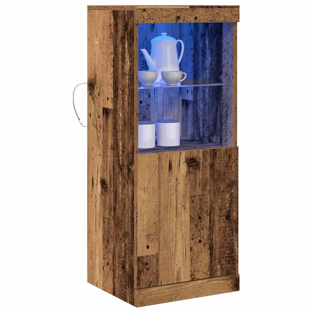 LED komoda Staro drvo 41 x 37 x 100 cm Konstruirano drvo