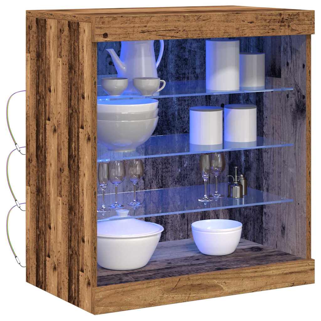 LED komoda Staro drvo 60,5 x 37 x 67 cm Konstruirano drvo