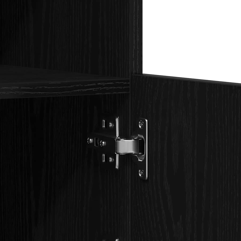 LED komoda Crni hrast 41 x 37 x 67 cm Konstruirano drvo